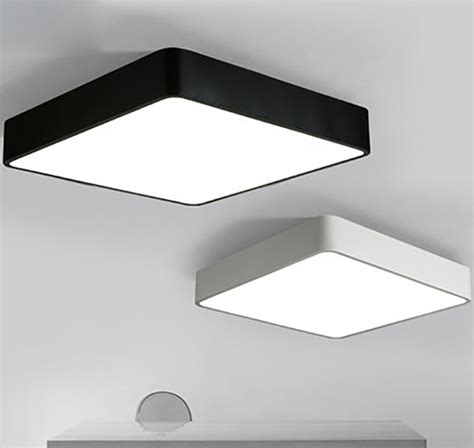 If so, look for flush ceiling lights, led spotlights, or recessed lighting, so you don't risk bumping your head. Fashion creative bedroom ceiling lamps lights square kids ...