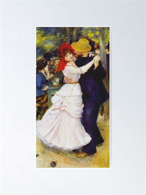 Auguste Renoir Dance At Bougival 1883 Poster By Artcenter Redbubble