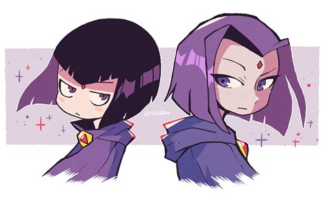 2 Hairstyle Raven By Rariatoo Teen Titans Know Your Meme