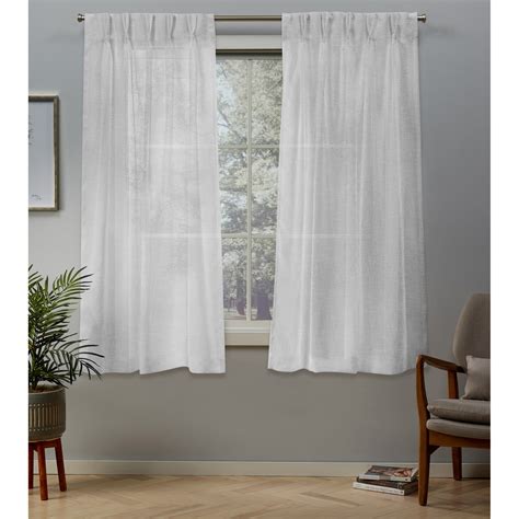 Exclusive Home Belgian Pinch Pleat Curtain Panel Pair