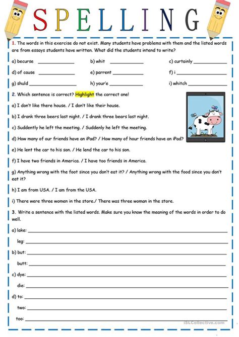 Free Printable Spelling Worksheets For 5th Grade Printable Worksheets