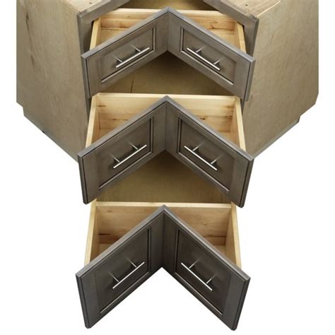Check Out Conestogas New Base Corner Pie Cut 3 Drawer Cabinet