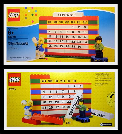 Slot And Bricks Calendario Perpétuo Lego