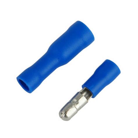 Blue 100pcs Male And Female Bullet Connectors Insulated Wire Crimp