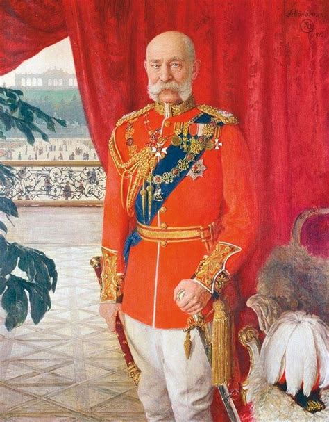 Rare Image Of The Emperor Franz Josef In His Uniform As An Honorary