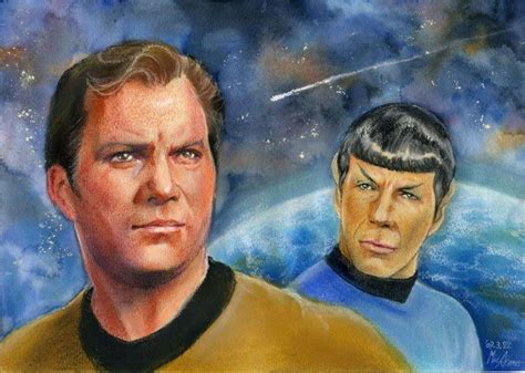 Captain James Tiberius Kirk Wshatner Star Trek Art Star Trek