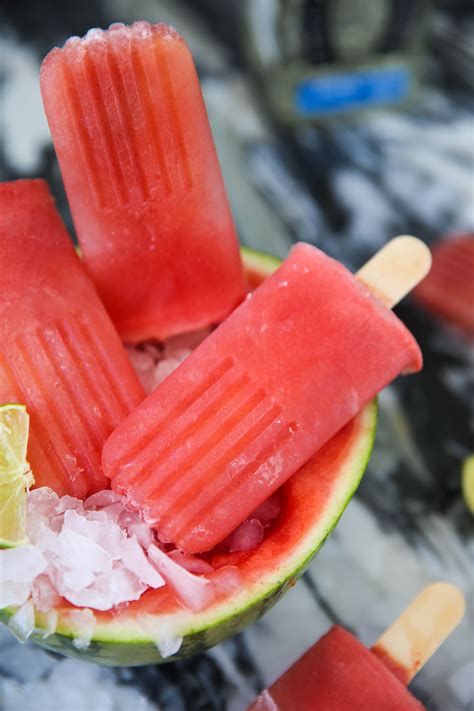 Watermelon Margarita Popsicles | Recipe | Watermelon, Watermelon margarita, Watermelon jalapeno ...