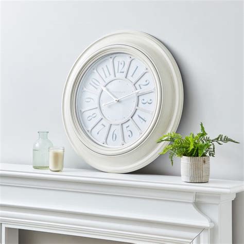 Classic 60cm Wall Clock Cream Dunelm