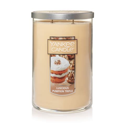 Yankee Candle Luscious Pumpkin Trifle 22 Oz Large Modern Brushed Lid