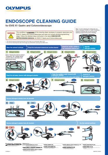 Endoscope Cleaning Guide For Evis X1 Gastro And Colonovideoscope