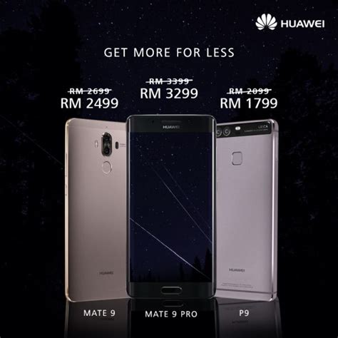 Please note that this may not be complete price list of huawei mobile phones. Huawei Malaysia slash prices for its P9, Mate 9 and Mate 9 ...