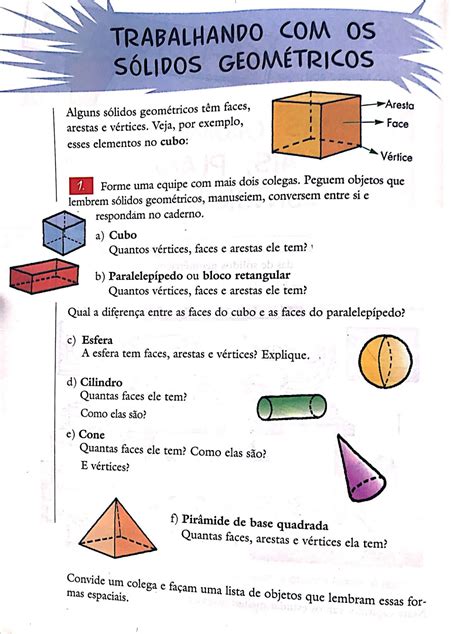 Atividades De Solidos Geometricos 4 Ano Educa