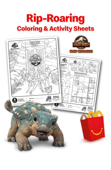 Jurassic World Camp Cretaceous Exciting Coloring And Activity Sheets