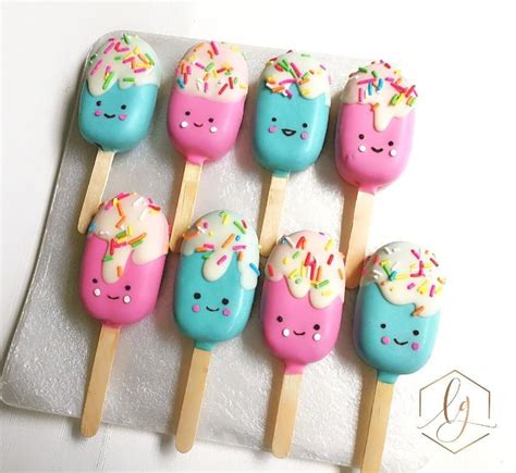 Ice Cream Cakesicles By Sweetendingsbylulu Paletas De Bombon Fiestas