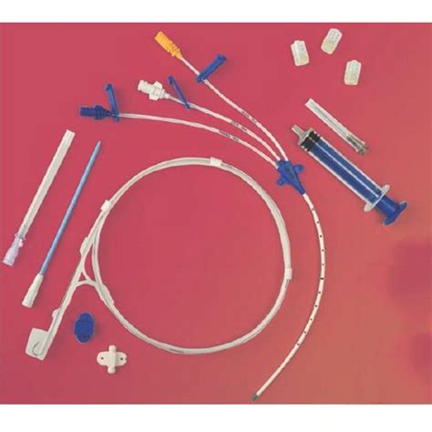 Triple Lumen Polyurethane Central Venous Catheter For Hospital Size