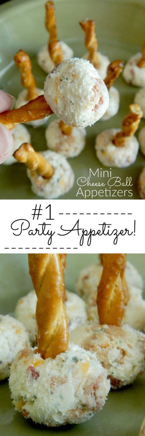 Decide whether your appetizers will be served cold, hot or a combination of the two. Mini Cheese Ball Appetizers | Yum! | Savory snacks, Cold appetizers, Holiday appetizers