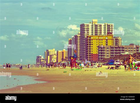 Daytona Beach Postcard Shot Stock Photo Alamy