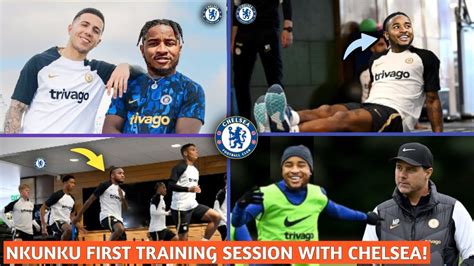 BREAKING NKUNKU FIRST TIME SEEN AT CHELSEA TRAINING TODAY LATEST