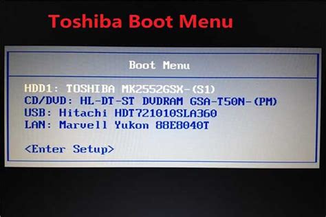 What Is Toshiba Boot Menu And How To Enter It On Toshiba Satellite