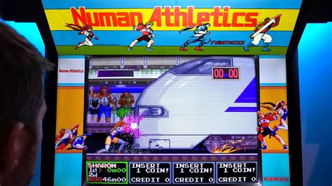 Numan Athletics Arcade Cabinet Mame Gameplay W Hypermarquee Youtube