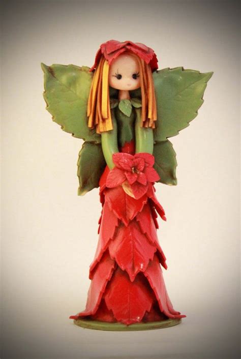 December Fairy By Fairiesbynuria On Etsy 3995 Polymer Clay Dolls