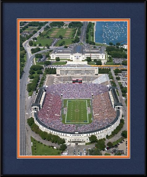 So basically this mod which i am calling a demo release, removes most of the flying saucer section from soldier field, leaving you with the lower section and the old columns. Old Chicago Bears Stadium Aerial | Chicago Bears Framed Print