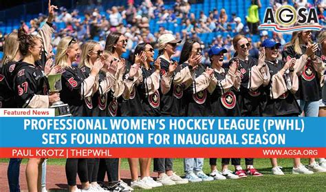 Professional Womens Hockey League Pwhl Sets Foundation For Inaugural