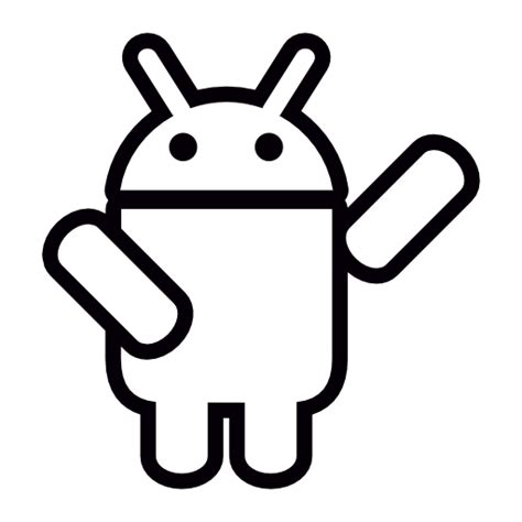 Android Dengan Satu Lengan Ikon Di Android Collection Outline Icons