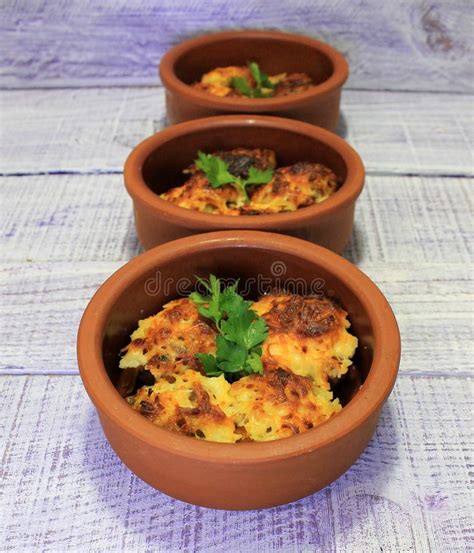 Mushrooms Stuffed With Vegetables Baked In The Oven Stock Image - Image ...