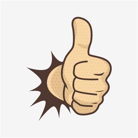 A Thumbs Up Sign That Is In The Shape Of A Hand With An Open Thumb