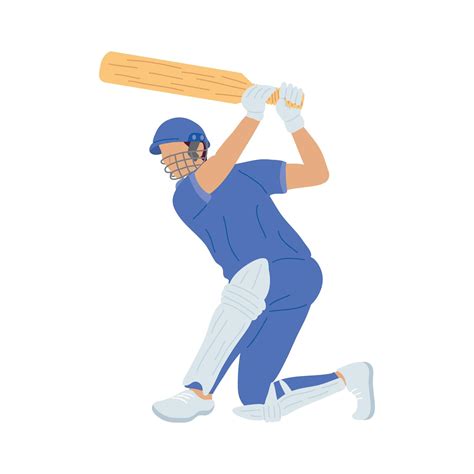 Cricket Player Batting 3689518 Vector Art At Vecteezy