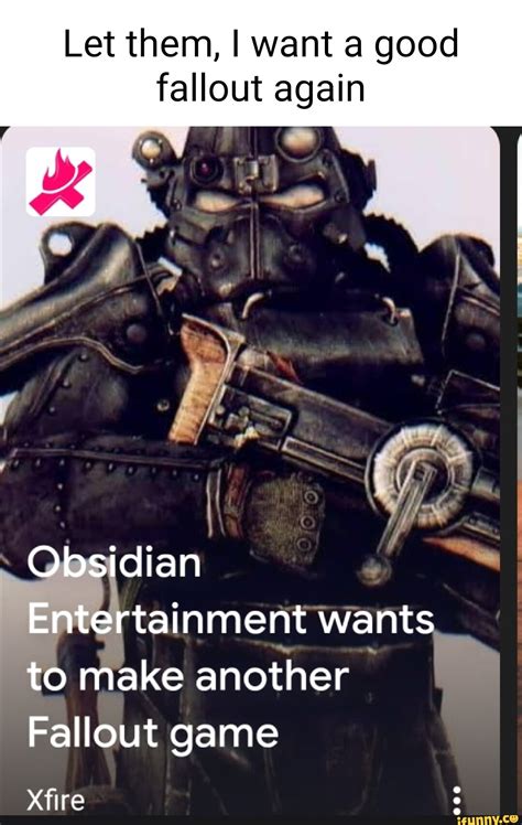 Let Them I Want A Good Fallout Again I Obsidian Entertainment Wants To