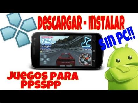 Para muchos de nosotros es complicado a veces jugar algún juego de altos recursos, incluso porque. Como descargar - instalar juegos para el emulador PPSSPP (SIN PC) - YouTube