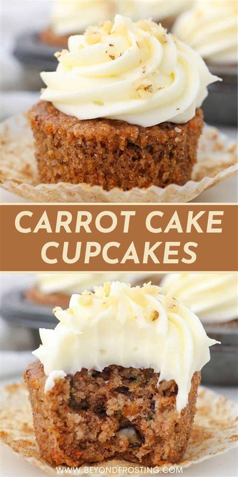 Easy Carrot Cake Cupcakes Recipe Beyond Frosting