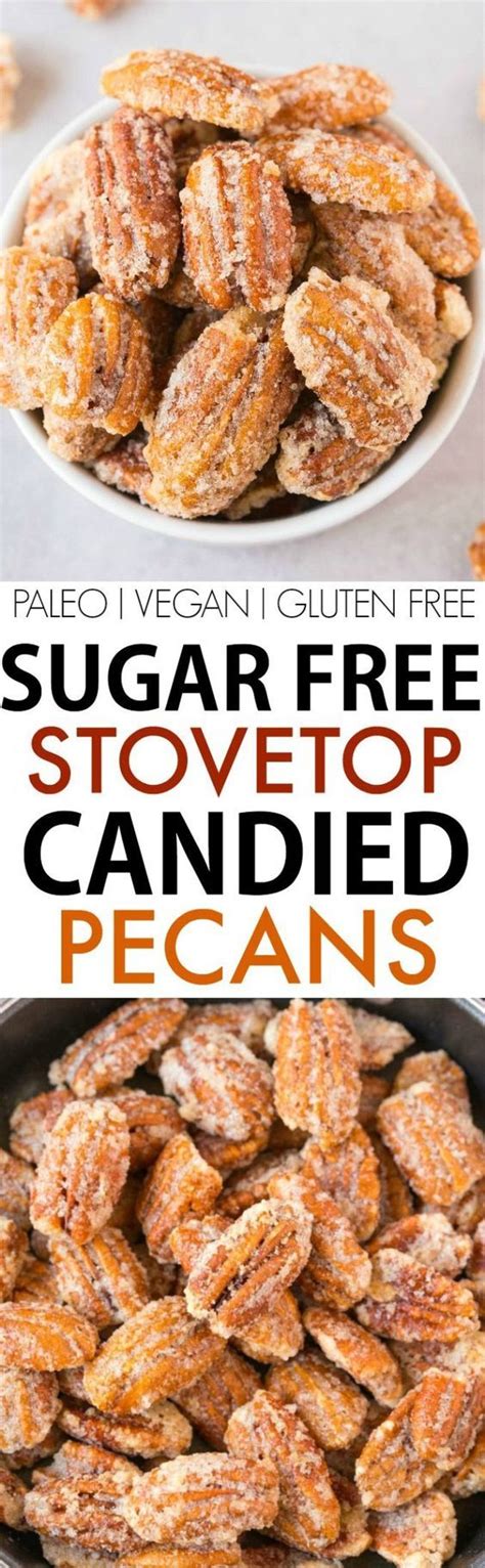 I've curated some of my personal seasonal favorites, featuring fluffy and velvety baked cakes, creamy and lush holiday. Easy Stovetop Sugar Free Candied Pecans | Recipe | Sugar free recipes, Recipes, Free desserts