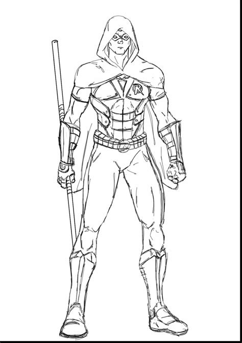 Nightwing Coloring Pages At Free Printable Colorings