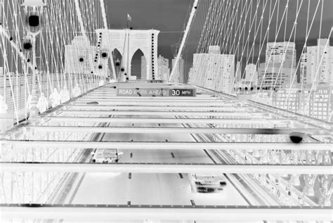 Brooklyn Bridge Infrared Free Stock Photo Public Domain Pictures