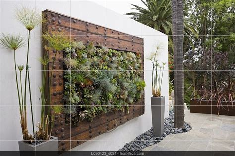 Succulent Living Wall Old Door Frame Plant Arrangement