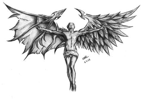 Эскизы татуировок ангел выбери своего ангела
