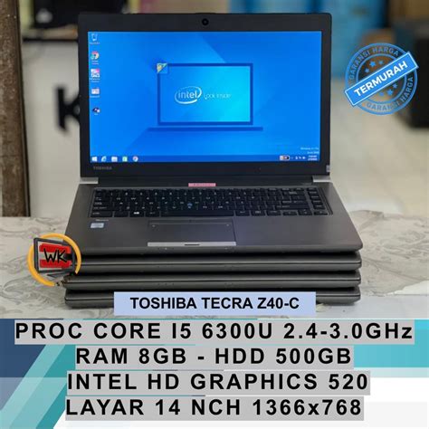 Jual Toshiba Tecra Z40 C Core I5 6300u Ram 8gb Hdd 500gb Laptop Admin