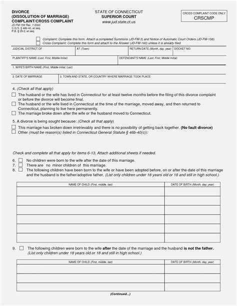 Free Printable Divorce Papers For Louisiana Free Printable