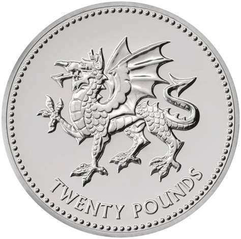 Twenty Pounds 2016 Welsh Dragon Coin From United Kingdom Online Coin