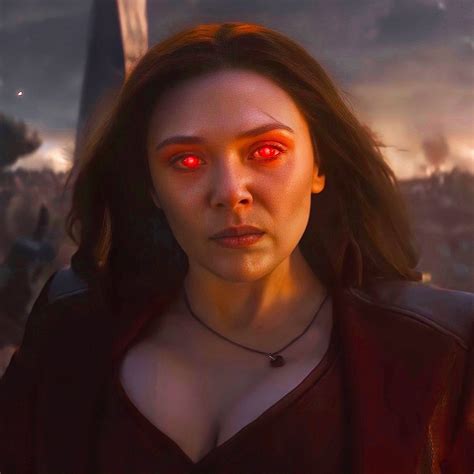 Avengers Endgame Icon Wandamaximoff Scarletwitch Elizabetholsen In