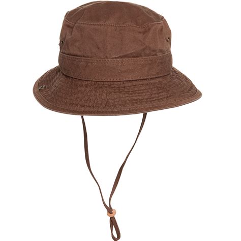 Dorfman Pacific Mens Twill Outdoor Bucket Hat W Chin Strap New Ebay