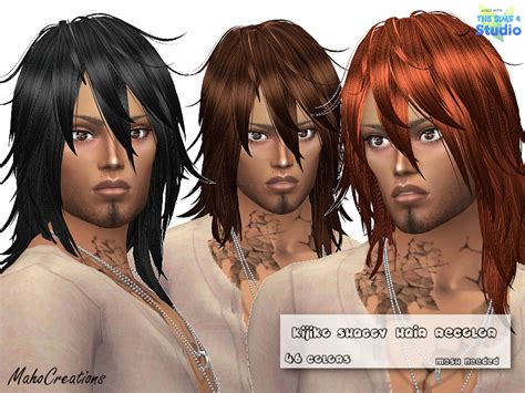 The Sims Resource Kijiko Shaggy Hair Recolor Mesh Needed