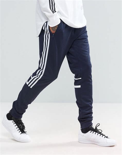 Adidas Originals Clr84 Slim Joggers In Navy Bk5928 In Blue For Men Lyst