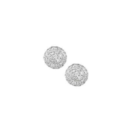 Maybe you would like to learn more about one of these? Luxury White Gold Diamond Ball Stud Earrings | London Road ...