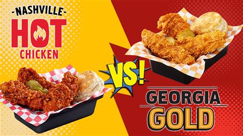 Crispy colonel sandwich, side of fries, medium drink; KFC Nashville Hot Chicken Vs Georgia Gold Chicken - YouTube