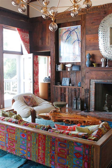 boho-modern-living-space | HomeMydesign