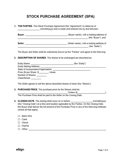 Free Purchase Agreement Templates 7 Pdf Word
